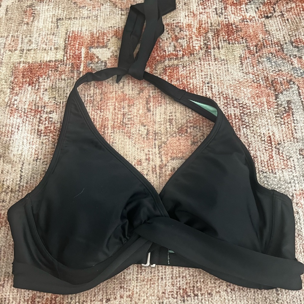 Athleta Black Bikini Top 34 B/C
